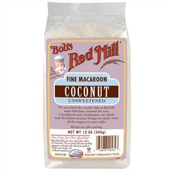 Bob's Red Mill, Измельчённая кокосовая стружка для кулинарии и печенья без сахара, 12 унций (340 г)