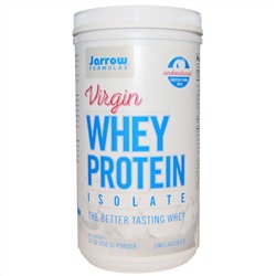 Jarrow Formulas, Virgin, изолят сывороточного протеина, порошок, без добавок, 16 унций (450 г)