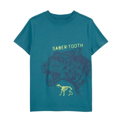 OshKosh DOB 04/2024   Kid Saber Tooth Graphic Tee