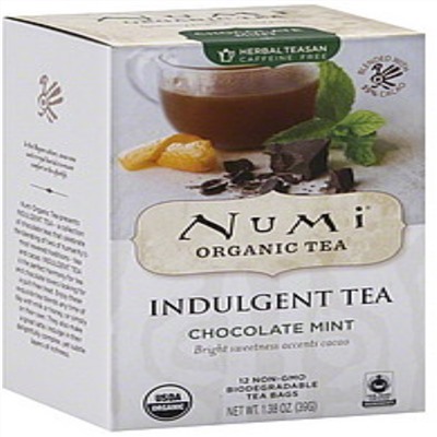 Numi Tea, Organic, Indulgent, Chocolate Mint, 12 tea bags