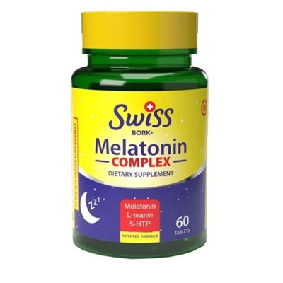 Swiss BORK Melatonin complex Мелатонин 60 таблеток