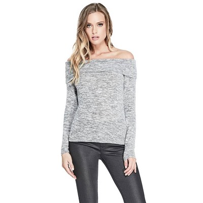 AMI OFF-THE-SHOULDER SWEATER