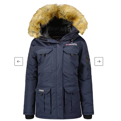 Geographical Norway  Parka "Baliverne" in Dunkelblau