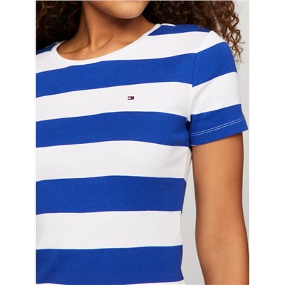 Tommy Hilfiger Rugby Stripe Favorite Crewneck T-Shirt