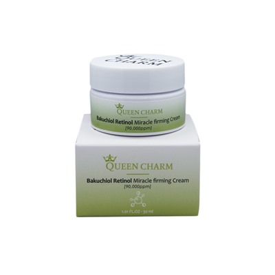 [QUEENCHARM] Крем для лица укрепляющий БАКУЧИОЛ И РЕТИНОЛ 9% Bakuchiol Retinol Miracle Firming Cream, 30 мл