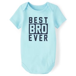 Baby Boys Best Bro Graphic Bodysuit - Blue Splash
