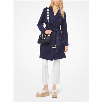 MICHAEL MICHAEL KORS Belted Suede Trench Coat