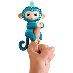 WowWee Fingerlings Monkeys - Fingerblings - Sparkle (White/Silver) - Friendly Interactive Toy