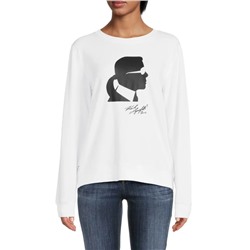 KARL LAGERFELD PARIS Logo Graphic Sweatshirt
