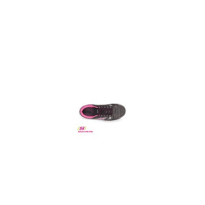 Skechers GOwalk2 Flash Linear Women's Walking Shoe Black/Hot Pink