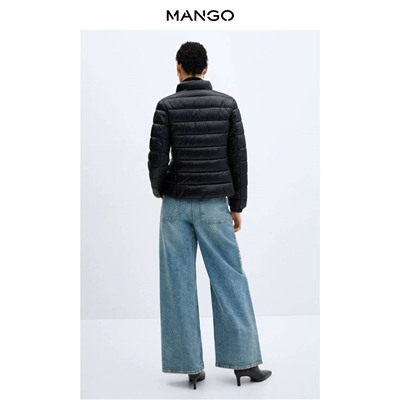 Женская куртка MANG*O, весна 2024 универсальная куртка с высокими лацканами и длинными рукавами, карманами