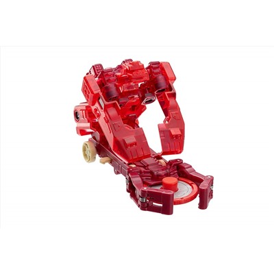 Screechers Wild - Level 2 Monkeywrench Flipping Morphing Toy Car Vehicle, 3" x 2", Red