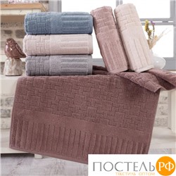 Набор полотенец Карвен Lux Cotton "PIANO" махра 30*50/50*90/70*140 HS 1709 v3 pudra/пудровый