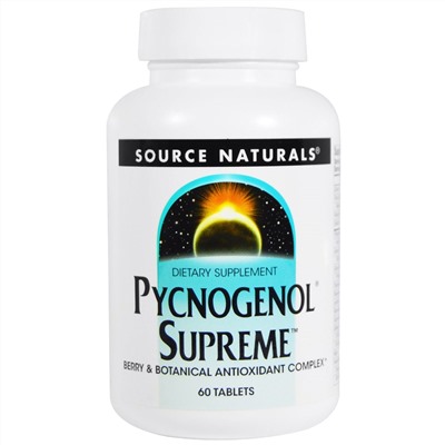 Source Naturals, Pycnogenol Supreme, 60 таблеток
