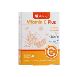 Medicago - Vitamin C plus - C (аскорбиновая кислота), D3 (холекальциферол) - 1000 МЕ, 30 таблеток