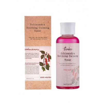 [THINKCO] Тонер для лица успокаивающий ЛИМОННИК Schizandra Soothing Calming Toner, 150 мл