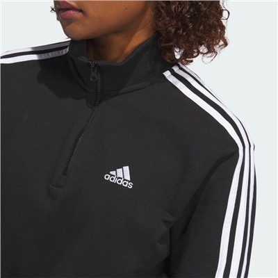 Women's Essentials 3-Stripes Quarter-Zip Sweatshirt