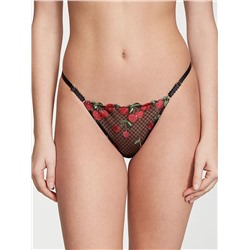 VERY SEXY Cherry Embroidery Adjustable String Thong Panty