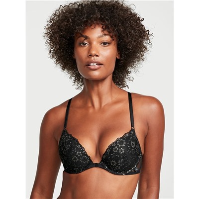 VICTORIA'S SECRET Sexy Tee Posey Lace Front-Close Push-Up Bra