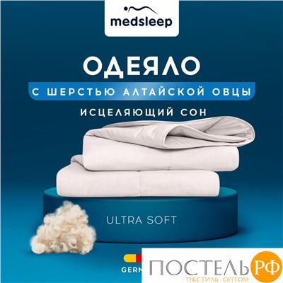 MedSleep ARIES Одеяло 140х200, 1пр, хлопок/шерсть/микровол.