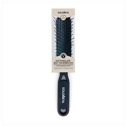 [SOLOMEYA] Расческа для распутывания сухих и влажных волос ЧЕРНАЯ Solomeya Detangler Hairbrush for Wet & Dry Hair Black Aesthetic, 1 шт