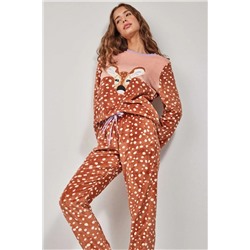 Pijama largo estampado animal print