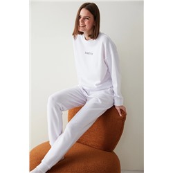 Penti Beyaz Naive Pijama Takımı PNO94RZA23IY-WT3
