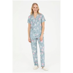 Kadın Mint Pijama Takımı