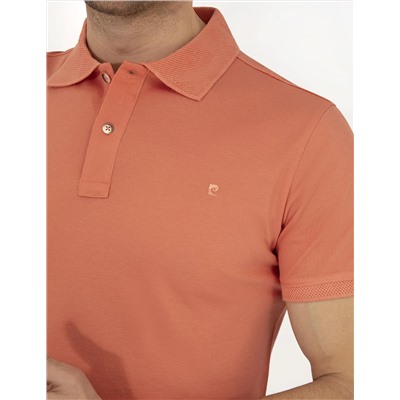 Pembe Slim Fit Polo Yaka Merserize Tişört