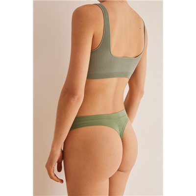 Tanga frunce verde