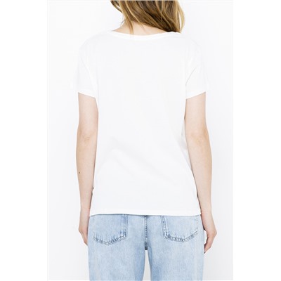 Camiseta de algodón orgánico Blanco
