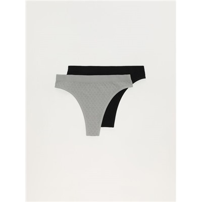 PACK OF 2 SEAMLESS THONGS