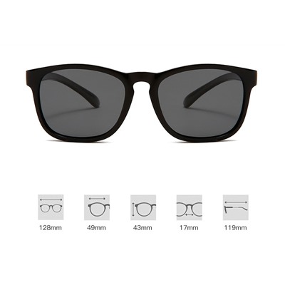 IQ10051 - Детские солнцезащитные очки ICONIQ Kids S5008 С1 черный