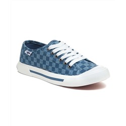 Rocket Dog | Blue Checkerboard Jumpin Crawford Sneaker - Women