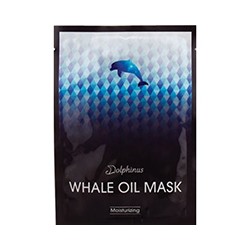 Тканевая увлажняюще-восстанавливающая интенсивная маска с китовым жиром от Dolphinus 25 гр  Южная Корея / Dolphinus Whale oil facial mousturzing mask