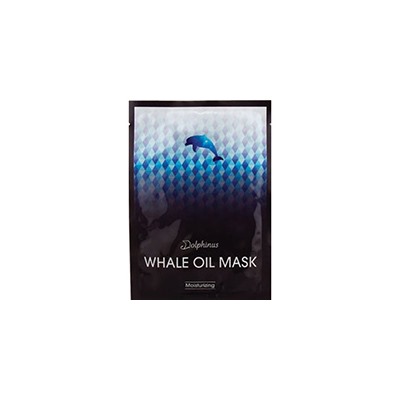Тканевая увлажняюще-восстанавливающая интенсивная маска с китовым жиром от Dolphinus 25 гр  Южная Корея / Dolphinus Whale oil facial mousturzing mask