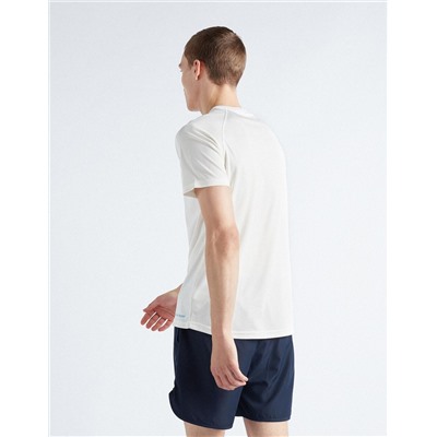 Reflective Breathable Sports T-shirt, Men, White