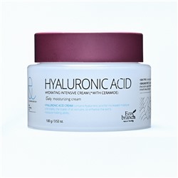 [ECO BRANCH] Крем для лица интенсивный ГИАЛУРОНОВАЯ КИСЛОТА увлажняющий Hydrating Intensive Hyaluronic Acid Cream, 100 мл