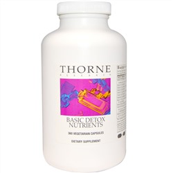 Thorne Research, Basic Detox Nutrients, 360 вегетарианских капсул