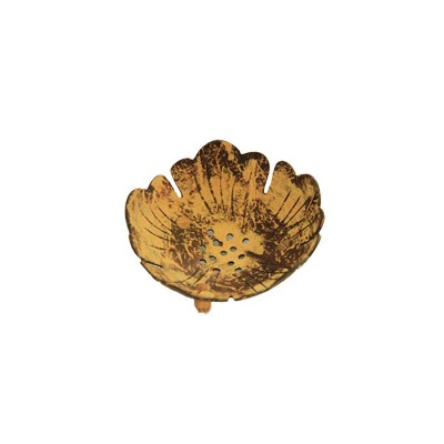 Мыльница из кокосового ореха ручной работы (цветок) 10*12 см