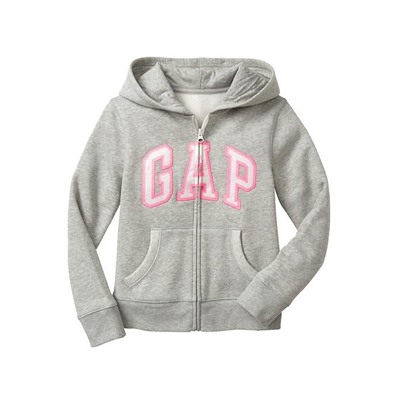 Kids Gap Logo Zip Hoodie In Fleece