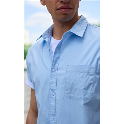Рубашка к/р F311-0450-1 l.blue