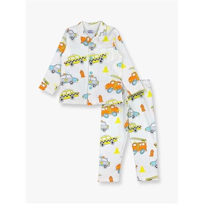 LUGGİ BABY Gömlek Yaka Baskılı Uzun Kollu Erkek Çocuk Pijama Takımı, LUGGİ BABY                                            
                                            Gömlek Yaka Baskılı Uzun Kollu Erkek Çocuk Pijama Takımı