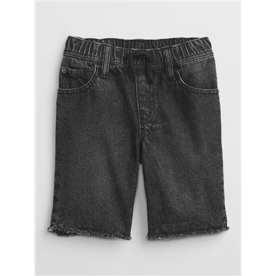 Kids Slim Denim Pull-On Shorts with Washwell