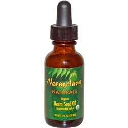 Neemaura Naturals Inc, Органическое, масло из семени азадирахта, 1 жидк. унц. (30 мл)