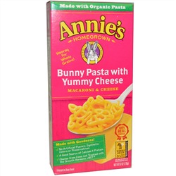 Annie's Homegrown, Макароны с сыром, паста с вкусным сыром, 6 унций (170 г)