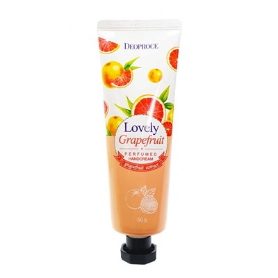 DEOPROCE LOVELY GRAPEFRUIT PERFUMED HANDCREAM Крем для рук с ароматом грейпфрута 50г