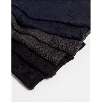 3 Pairs of Cotton Blend Socks Pack, Men, Multicolour