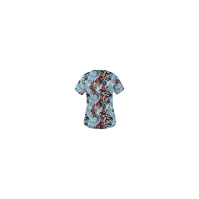 UA Imperial Garden Espresso Print Scrub Top