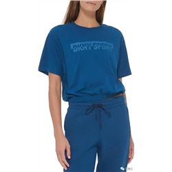 Женские укороченные футболки DKNY с резинкой